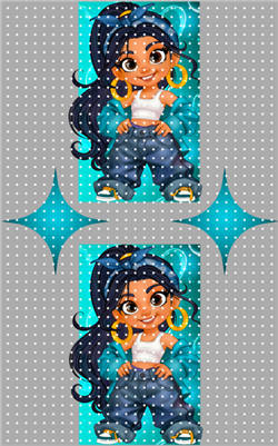 Keychain sticker-Y 1998
